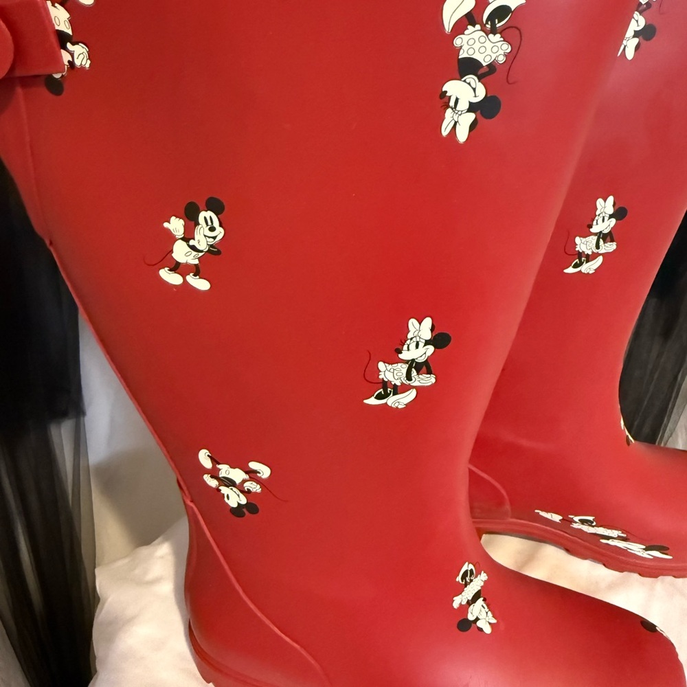 Torrid Red Cartoon Print Rain Boots - Picture 3 of 9